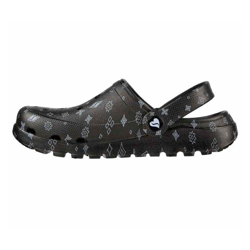 Skechers Women Arch Fit Footsteps Cali Shoes Black White