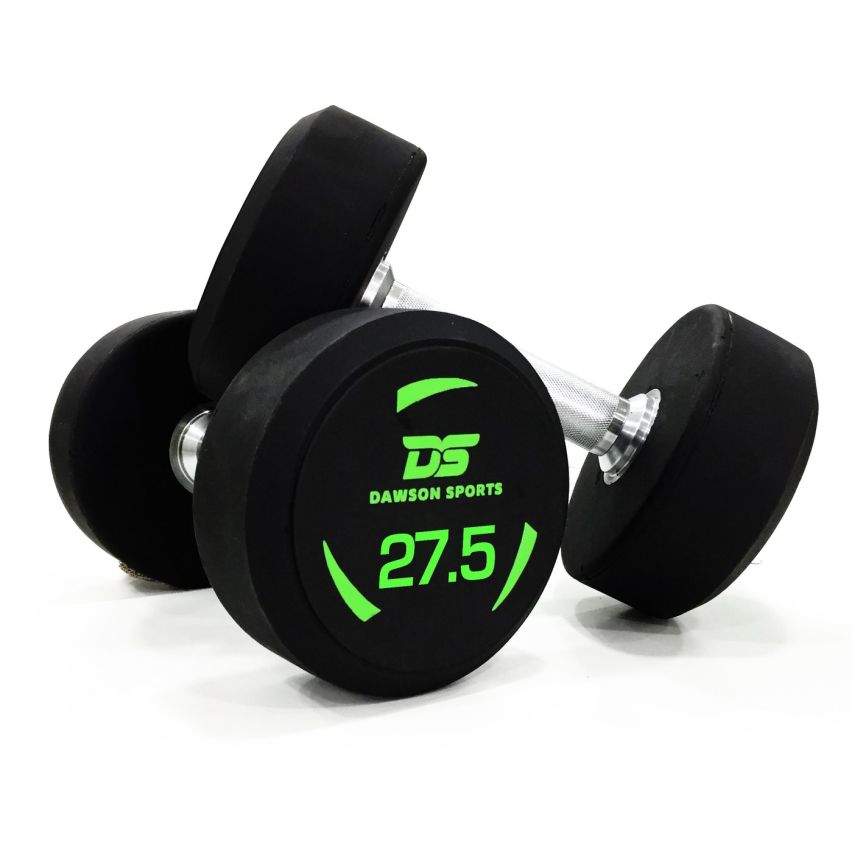 Dawson Sports Rubber Dumbbells - 27.5kg