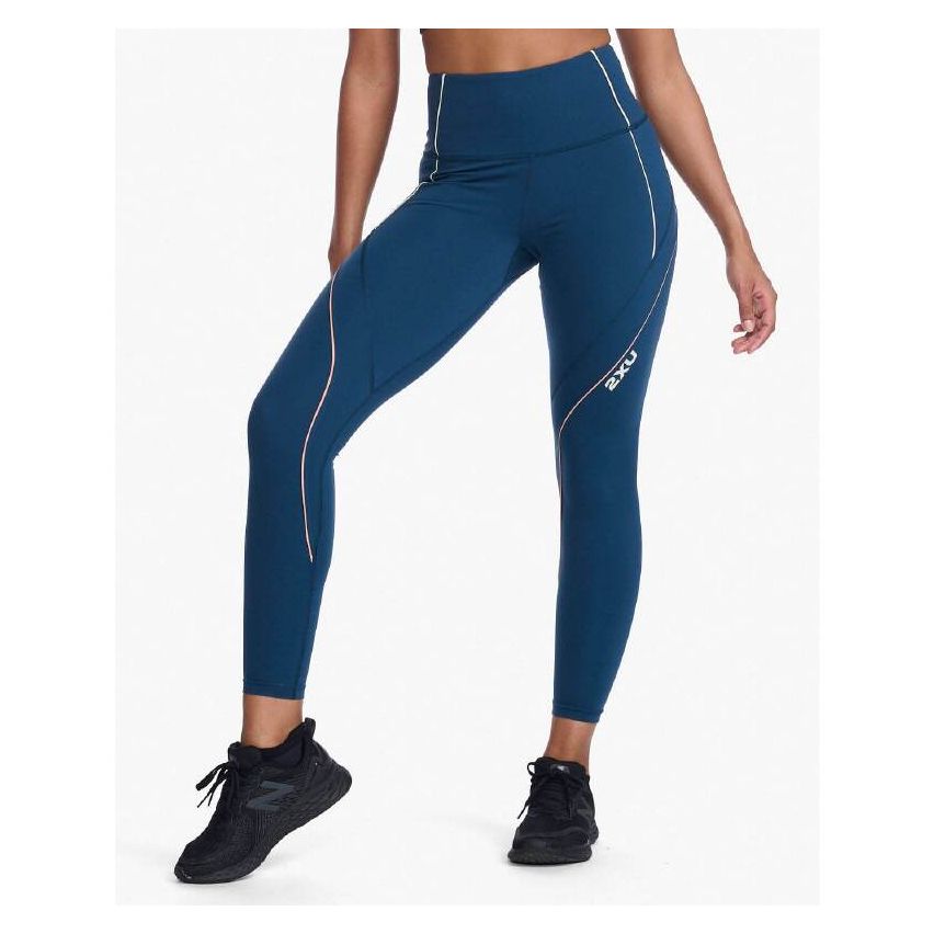 2XU Women's Form Swift Hi-Rise Comp Tights -Blue-XS