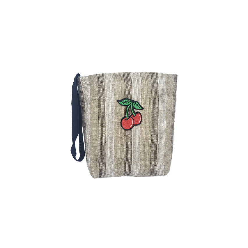 Pamplemousse Embroidered Cherry Washable Car Trash Bag