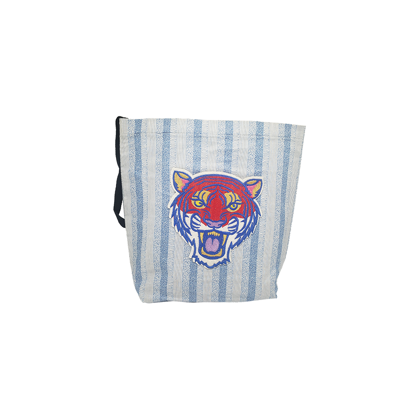 Pamplemousse Embroidered Tiger Washable Car Trash Bag