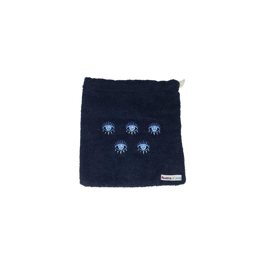 Pamplemousse Pouch Bag with Eye Embroidery