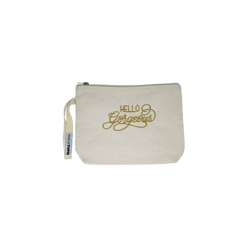 Pamplemousse Hello Gorgeous Canvas Pouch