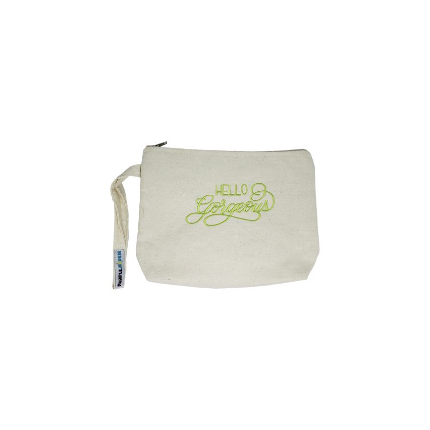 Pamplemousse Hello Gorgeous Canvas Pouch