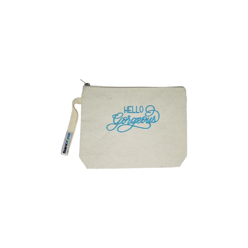 Pamplemousse Hello Gorgeous Canvas Pouch