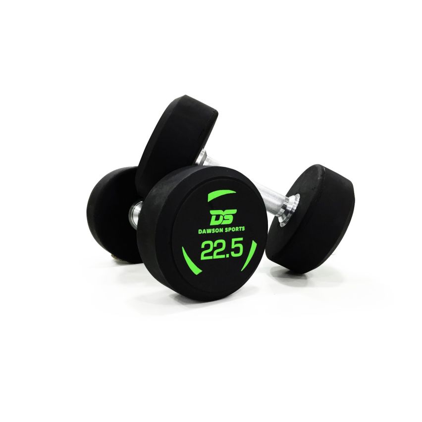 Dawson Sports Rubber Dumbbells - 22.5kg