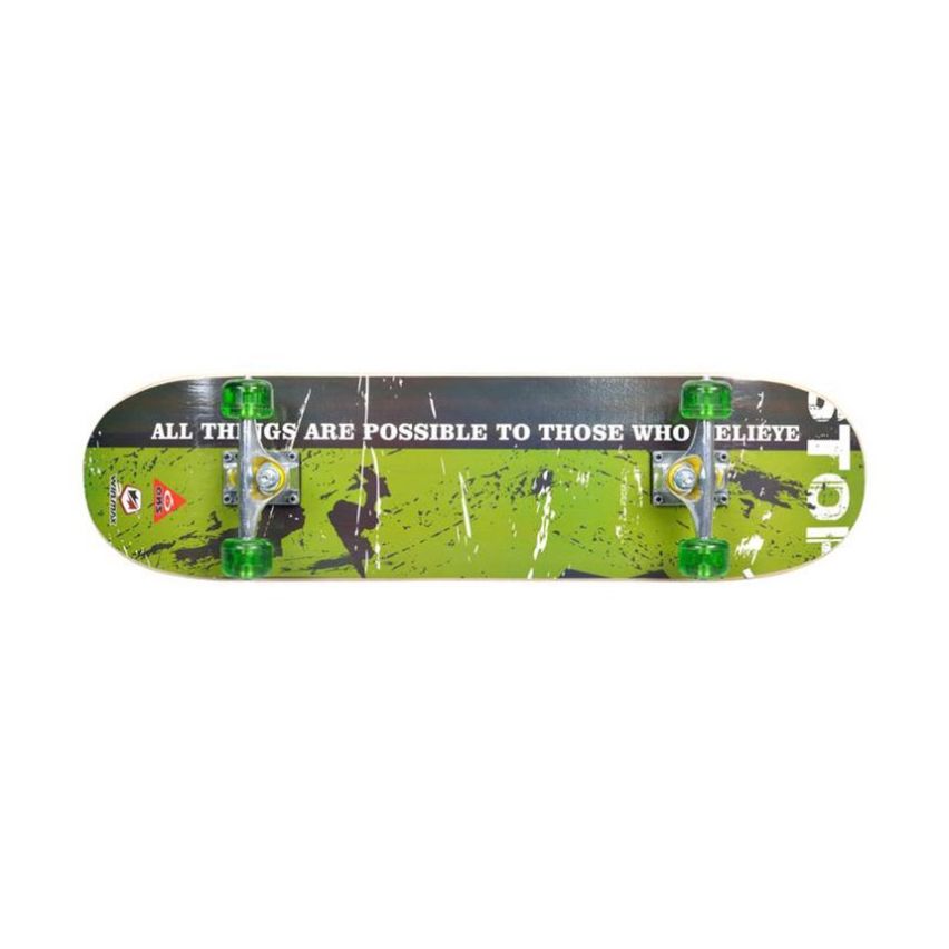 WinMax Skateboard Deck for Beginners and Adults, 9 Ply 31 x 8 Inch, 50 x 36 mm PU Wheel