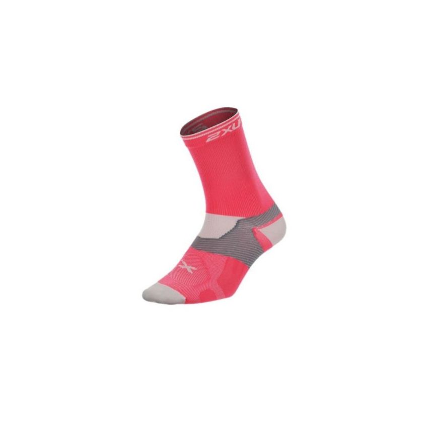 2XU Women Cycle Vectr Sock PKG/WHT