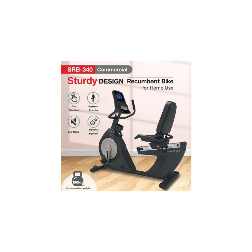 Sparnod Fitness SRB-340 Commercial Recumbent Bike