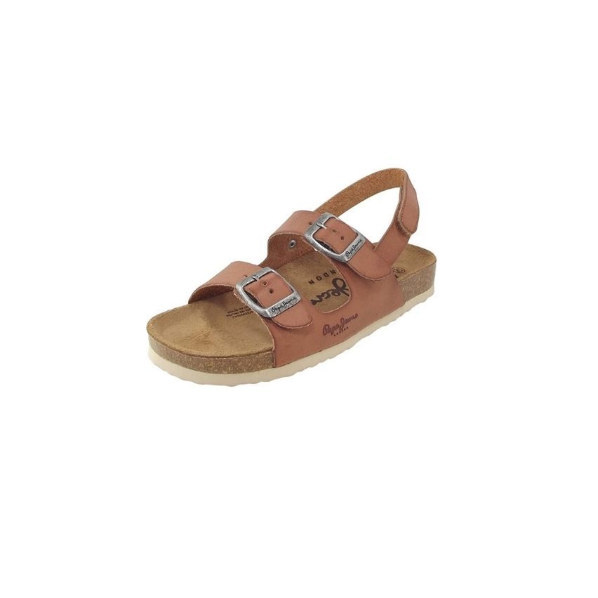 Pepe Jeans Kids Bio Vaquetta Nut brown Sandals- Boys & Girls, Size 38