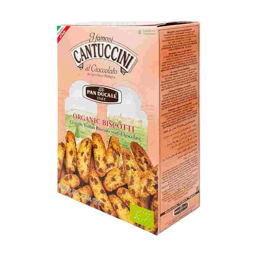 Pan Ducale Cantuccini Biscuits With Chocolate, Organic 200g