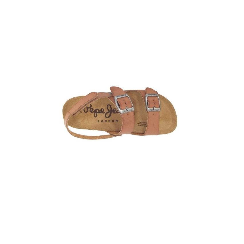 Pepe Jeans Kids Bio Vaquetta Nut brown Sandals- Boys & Girls, Size 38