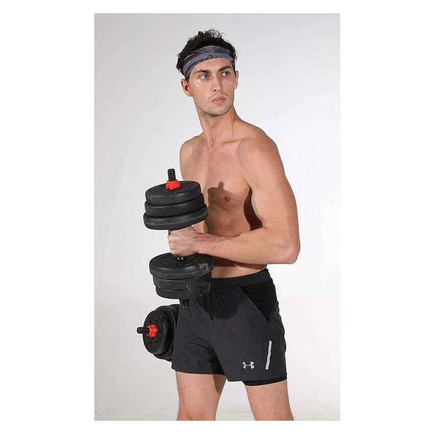 50KG Adjustable Rubber Dumbbells