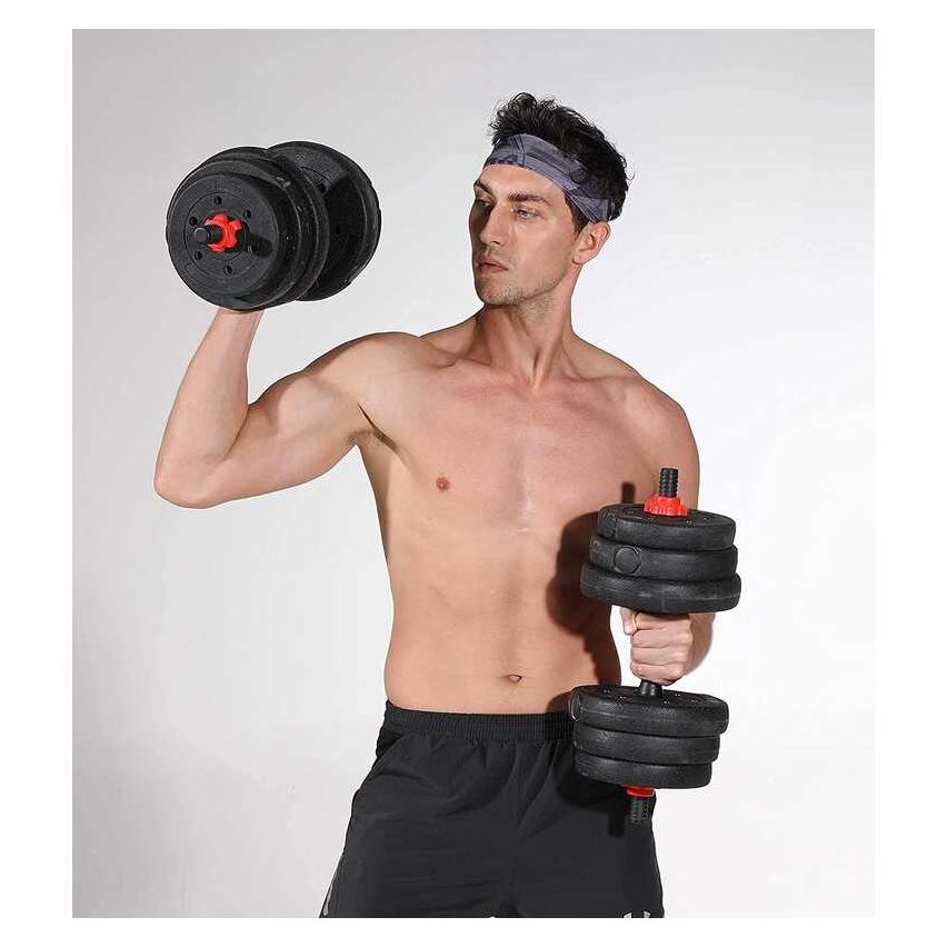 50KG Adjustable Rubber Dumbbells