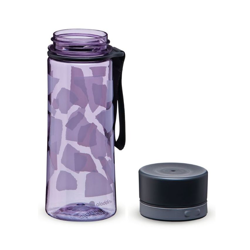 Aladdin Aveo Water Bottle 0.35L Violet Purple Animal Print