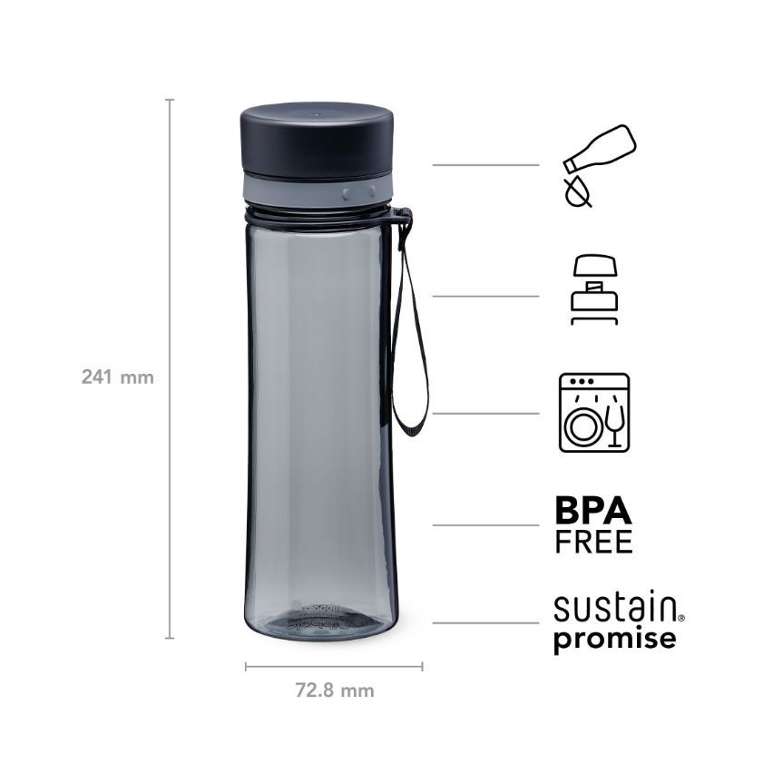 Aladdin Aveo Water Bottle 0.6L New Design Concrete Grey