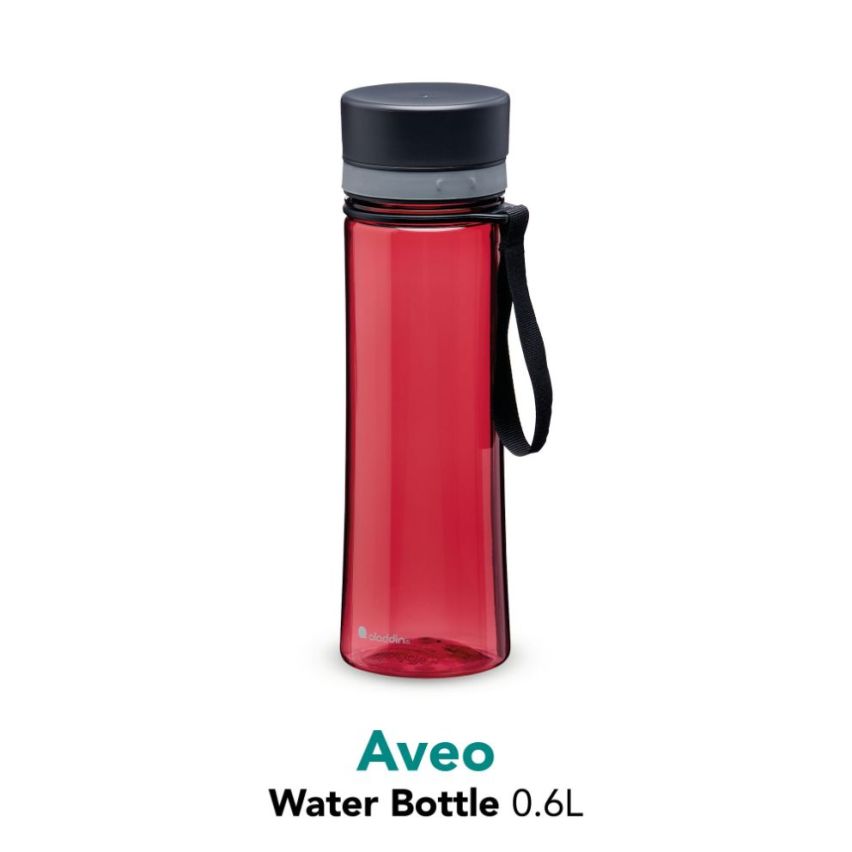 Aladdin Aveo Water Bottle 0.6L New Design Cherry Red