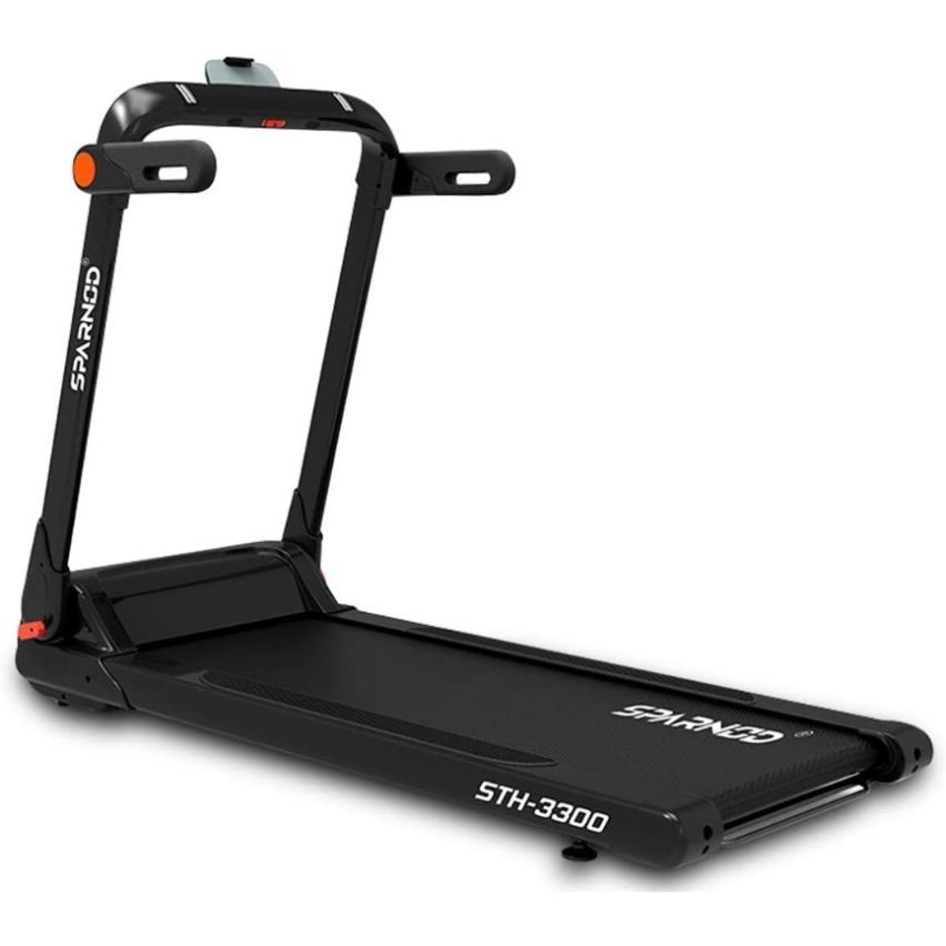 Sparnod Fitness (2.75 Hp Dc Motor) Led Display, 100% Pre Install, Foldable Treadmill