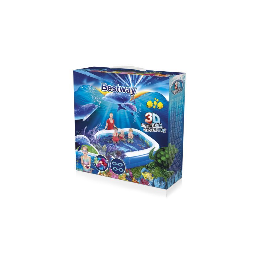 Bestway 3D Pool Undersea Adventure 262x175x51cm