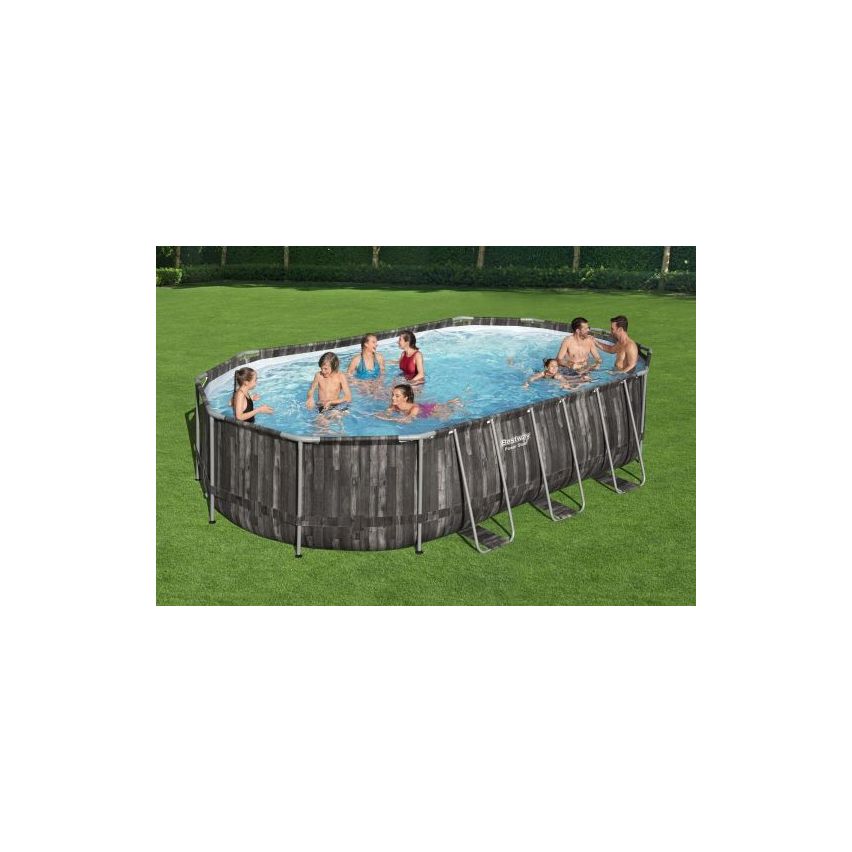 Bestway Poolset Powersteel Oval 610x366x122cm