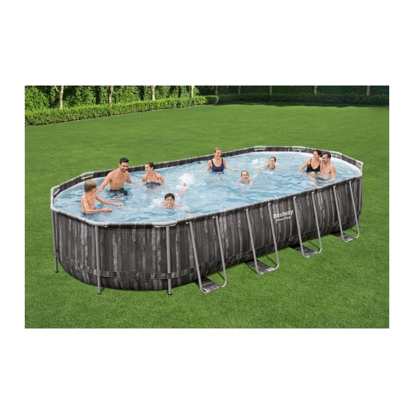 Bestway Powersteel Poolset Oval 732x366x122cm