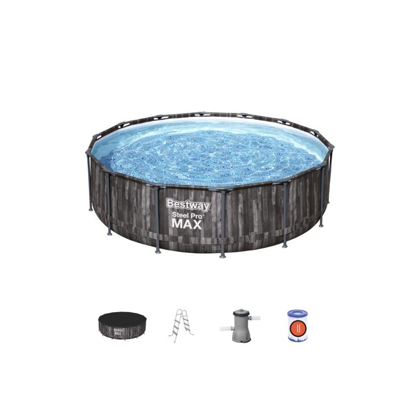 Bestway Poolset Steelpro Max Black 427x107cm