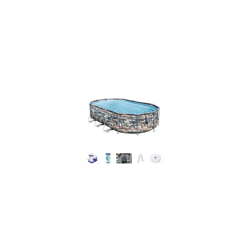 Bestway Poolset Powersteel 610x366x122 cm