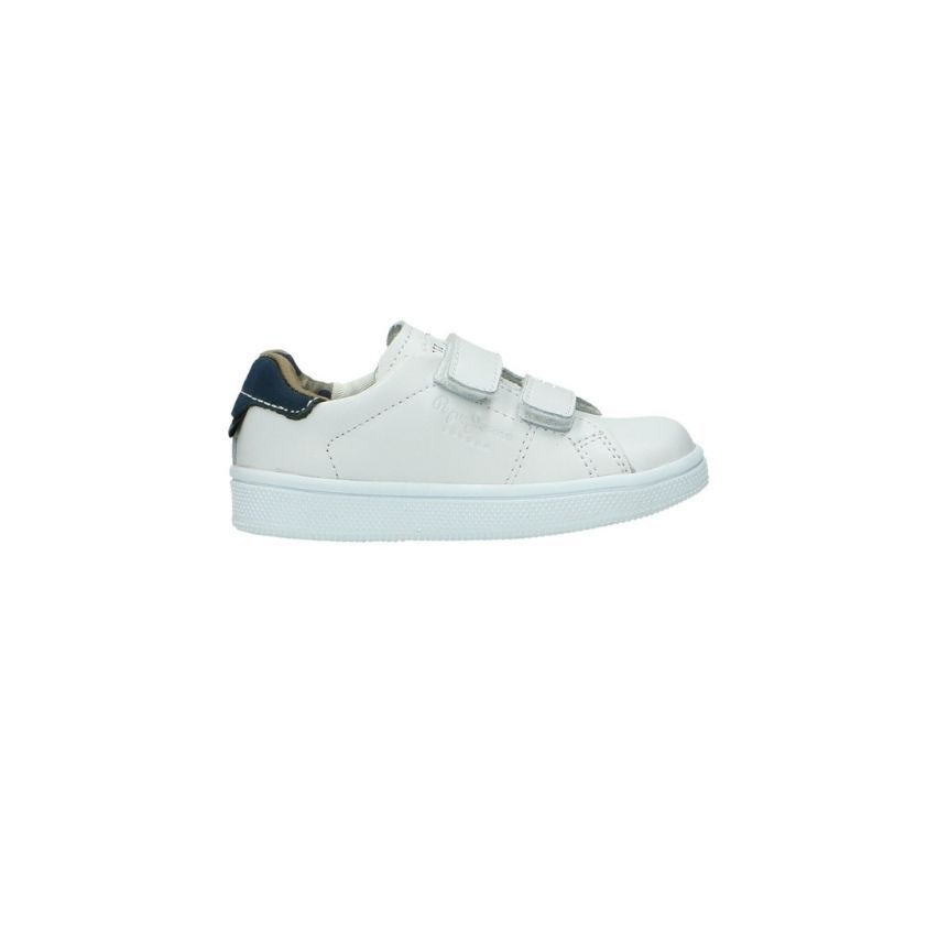 Pepe Jeans Kids Murray Velcro White Sneakers -Boys