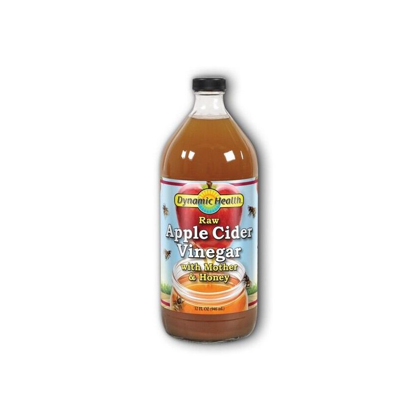 Dynamic Health Apple Cider Vinegar With Mother & Honey 16 Fl Oz.