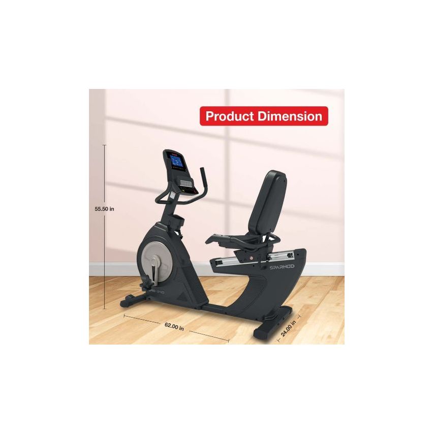 Sparnod Fitness SRB-340 Commercial Recumbent Bike