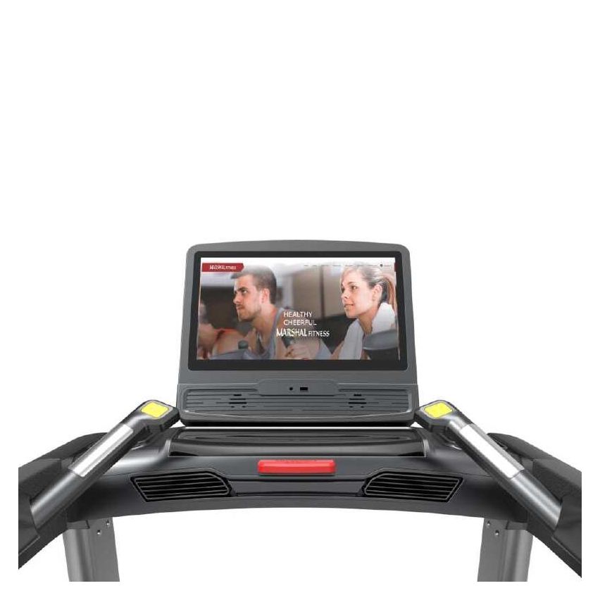 Marshal Fitness Heavy Duty Commercial Treadmill with Incline and TV - 10.0HP Motor