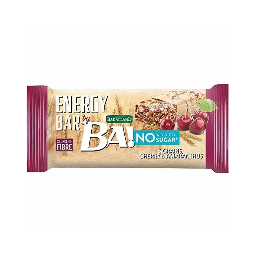 Bakalland Crunchy Energy Bar No Sugar Cherry & Amaranthus