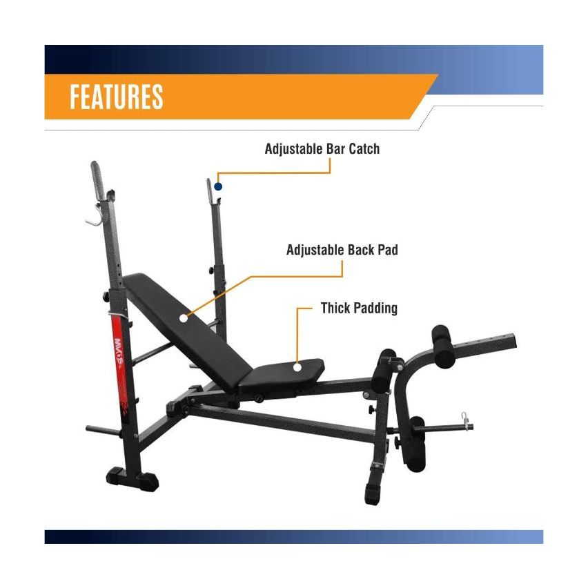 Sparnod Fitness SWB-65 /518GA - Heavy Duty Multifunction Weight Bench