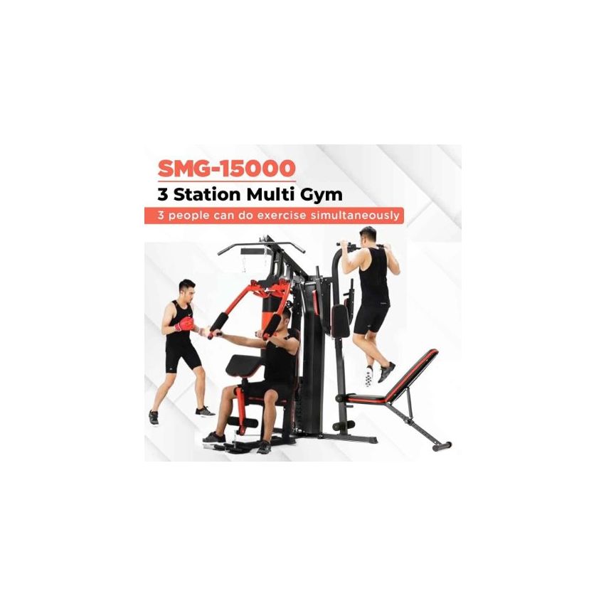 Sparnod Fitness SMG-15000 Three Station Multi-gym