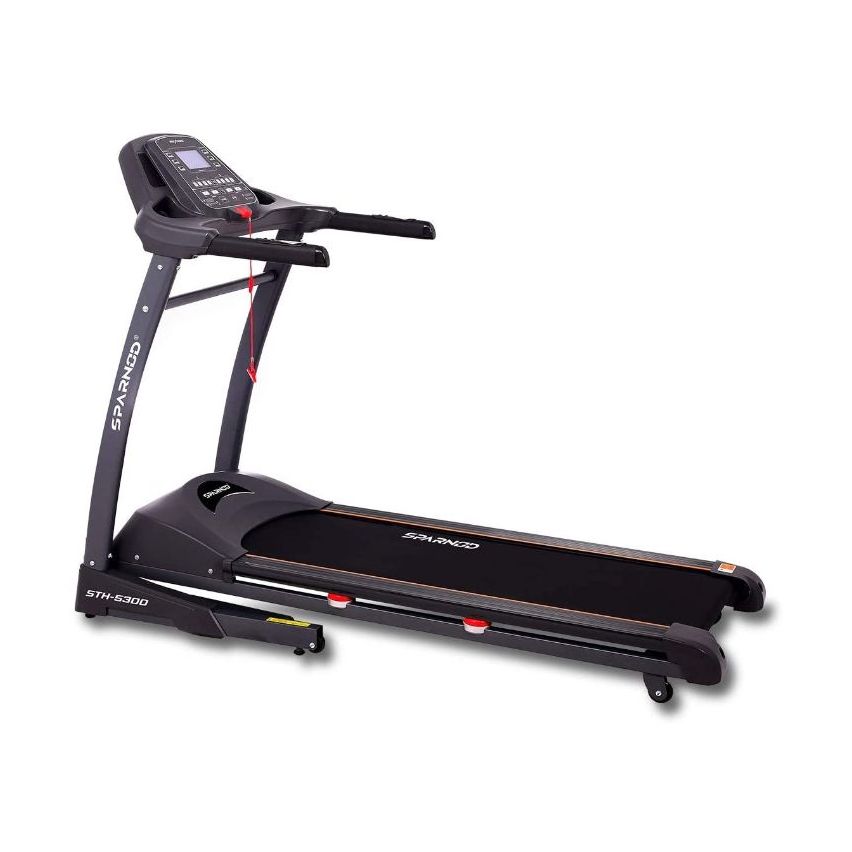 Sparnod Fitness STH-5300 (2.75 Hp Dc Motor) Auto Incline Treadmill With Heart Rate Sensor