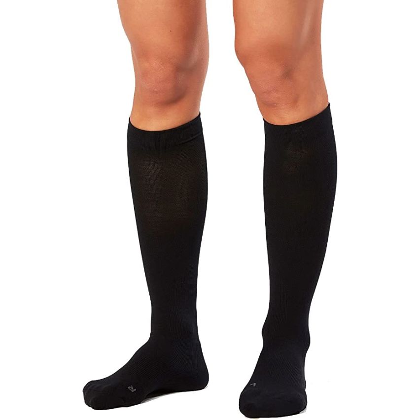 2XU Women Compression Performance Run Black Socks