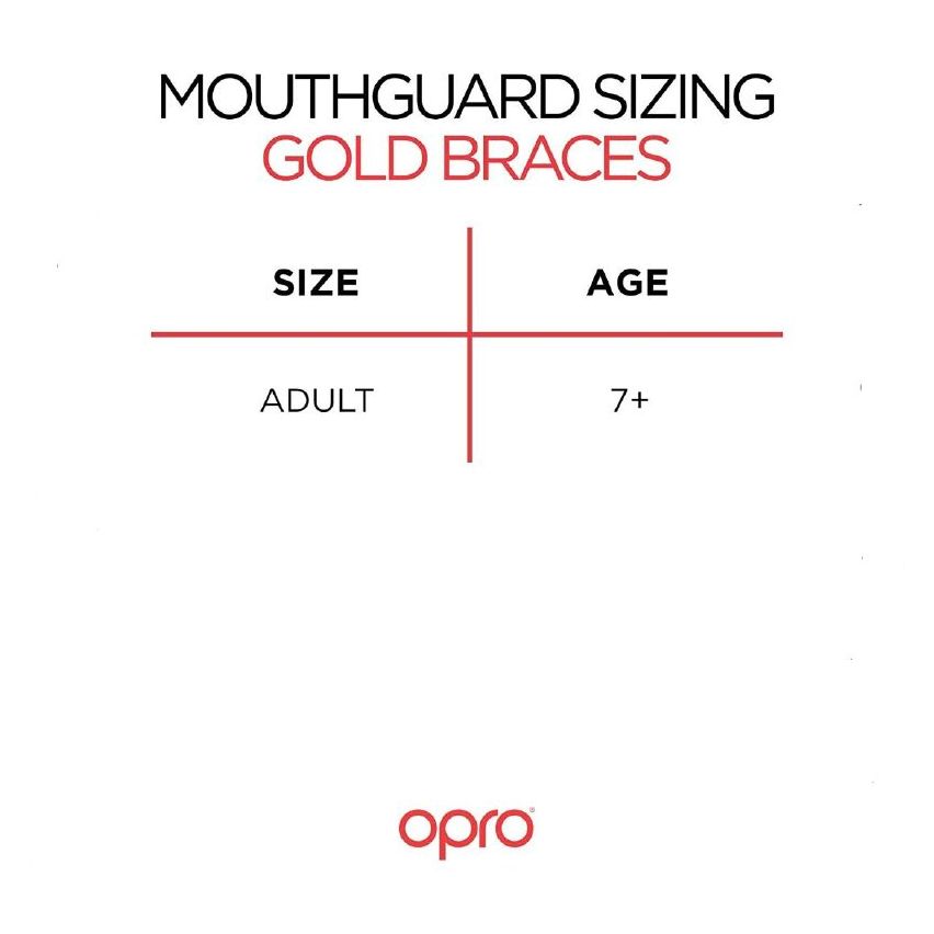 Opro Mouthguard Self-Fit Gen4 Full Pack Gold Braces