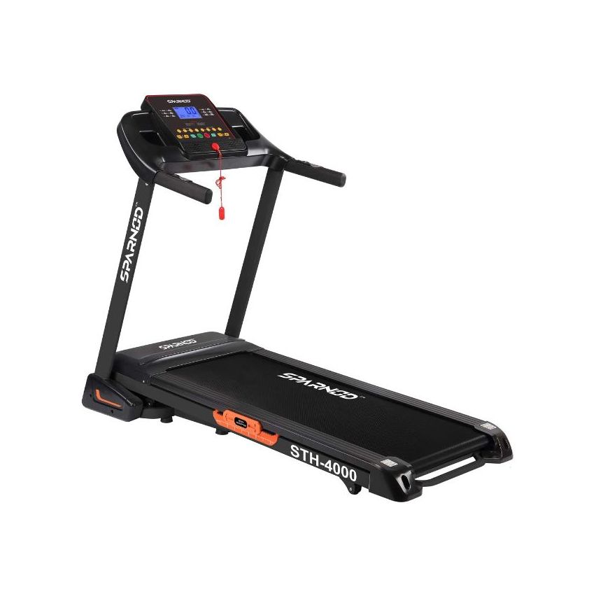 Sparnod Fitness STH-4000 (2.25 HP Dc Motor) Peak Automatic Motorized Running Treadmill