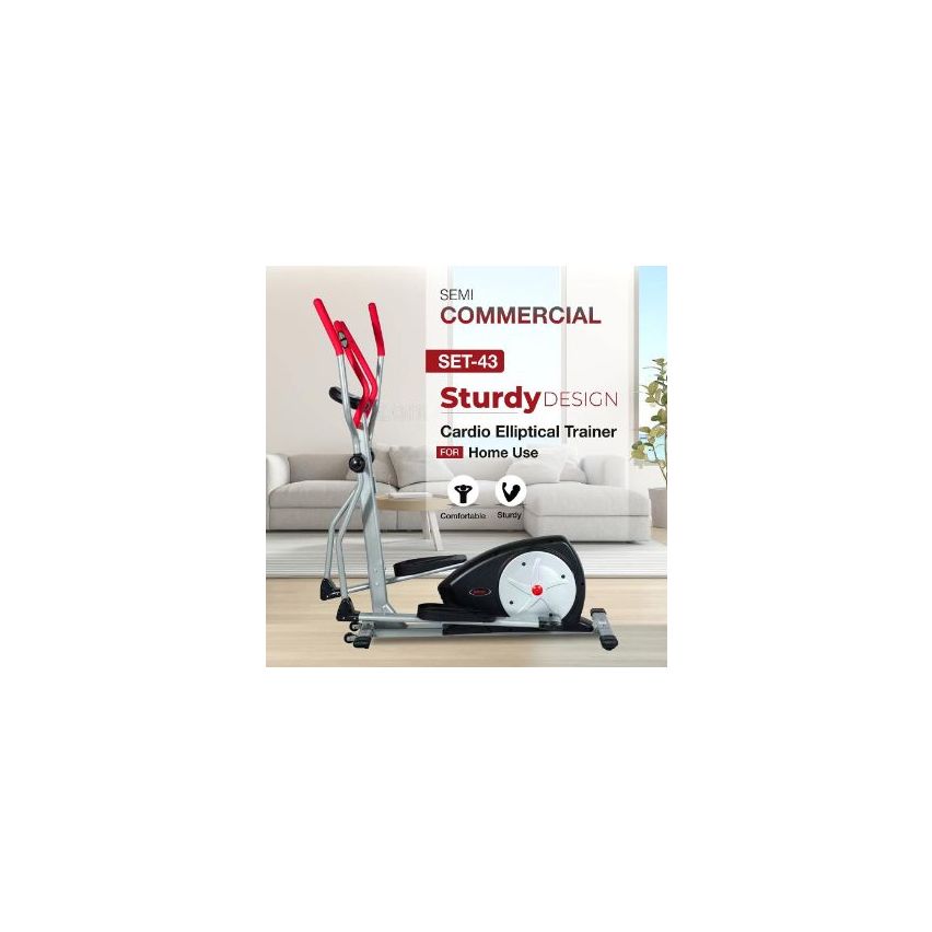 Sparnod Fitness SET-43 Sturdy Design Cardio Elliptical Trainer Home Use