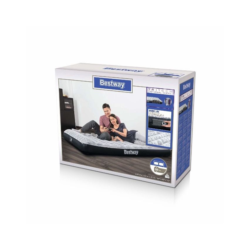 Bestway Airbed Queen B.i.ac Pump 203x152x30cm