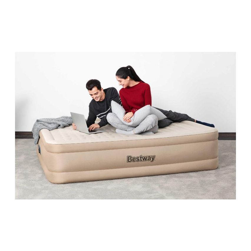 Bestway Airbed Queen Built-in Ac Pump 203x152x46cm