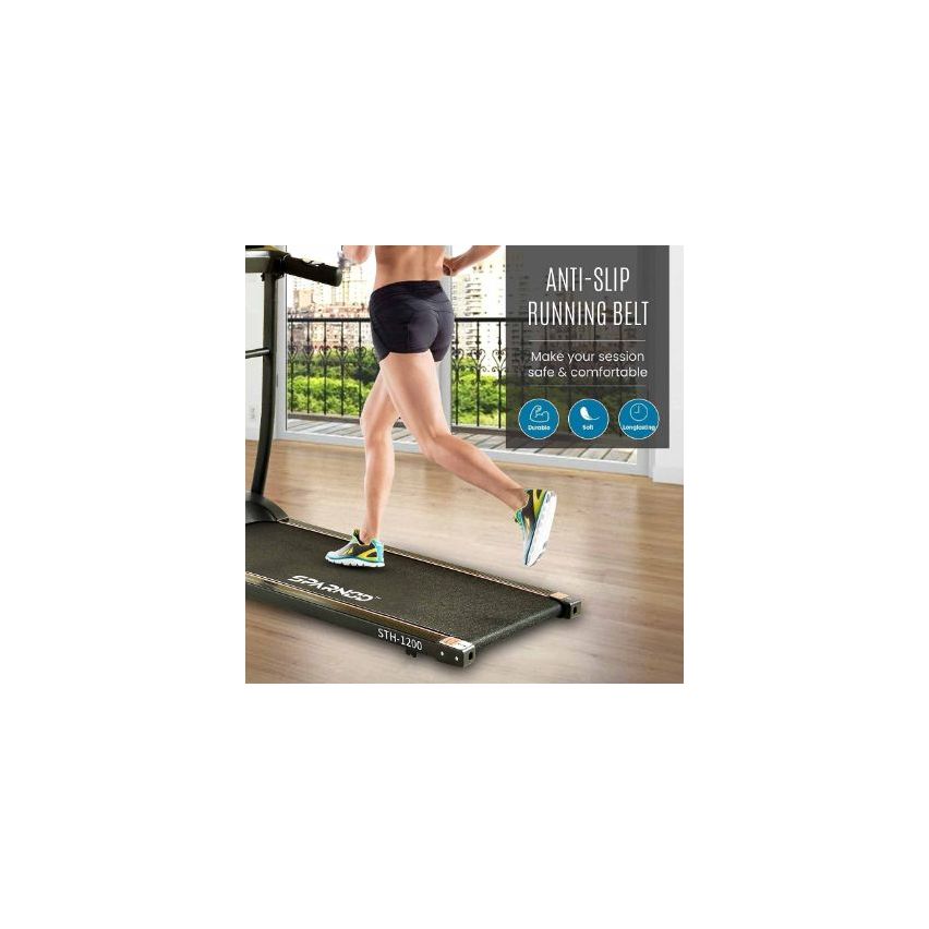 Sparnod Fitness (1.75 Hp Dc Motor) Automatic And Foldable Motorized Treadmill