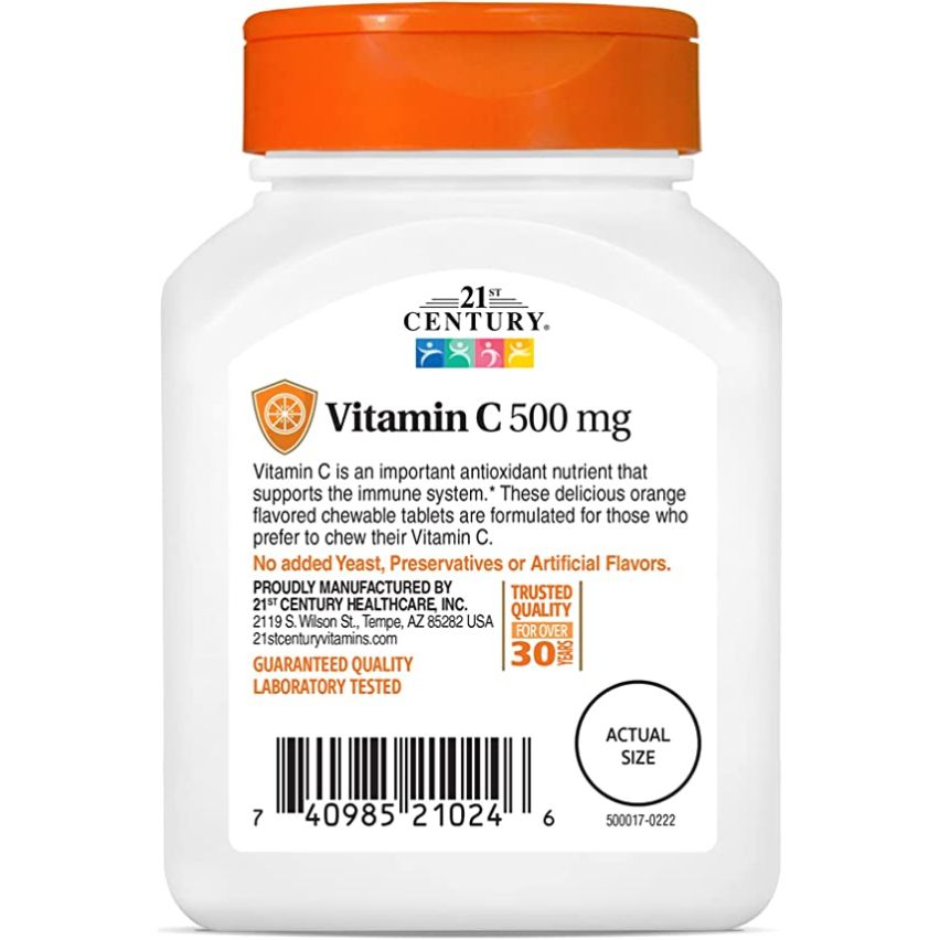 21st Century C 500mg Orange 110 Chewables