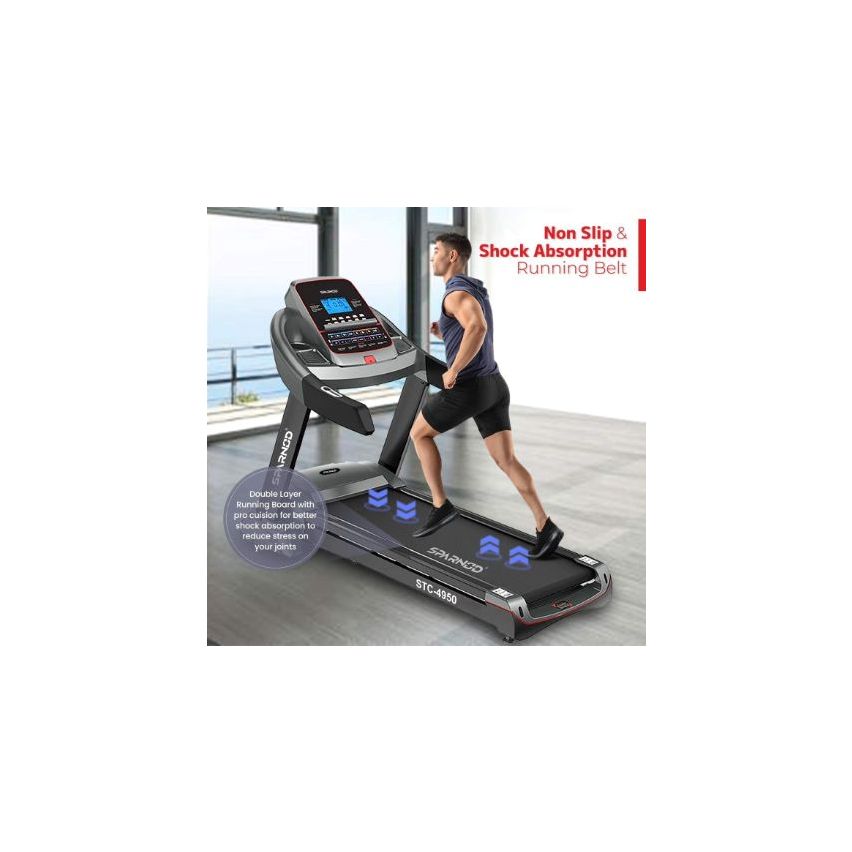 Sparnod Fitness  (4.5 Hp Ac Motor) Heavy Duty Commercial Treadmill