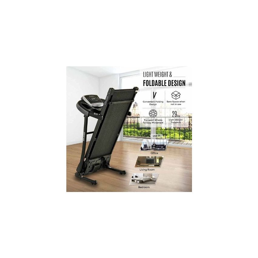 Sparnod Fitness (1.75 Hp Dc Motor) Automatic And Foldable Motorized Treadmill