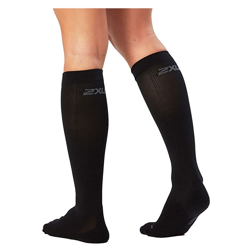 2XU Women Compression Performance Run Black Socks