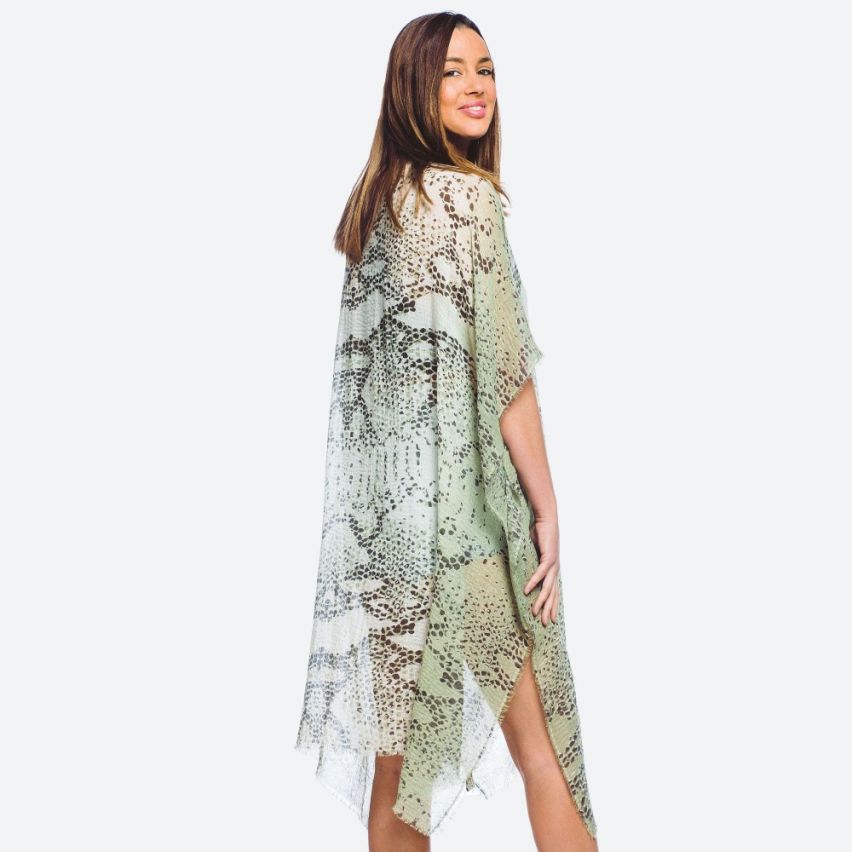 Women's Lightweight Snake Skin Kimono