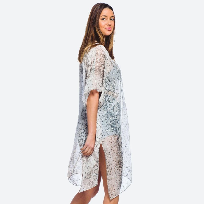 Women's Lightweight Snake Skin Kimono