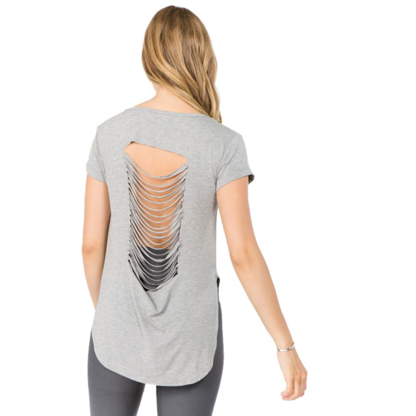 Judson & Co  Women's Slashed Back Active T-Shirt