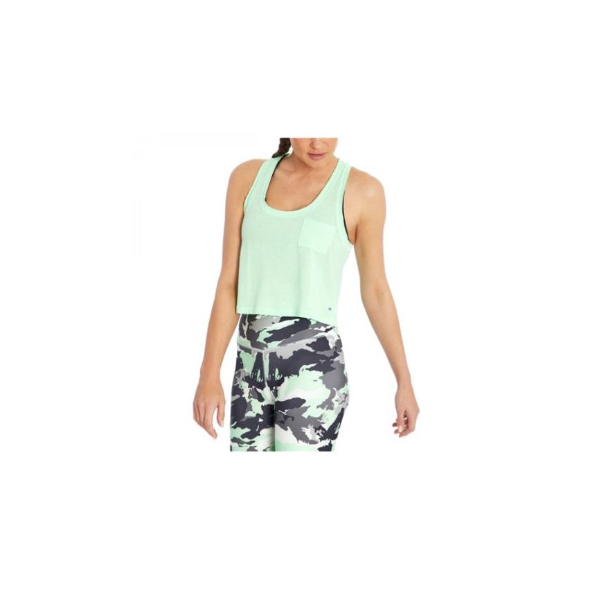 Marika Women's Sammy Crop Tank - Green Ash 